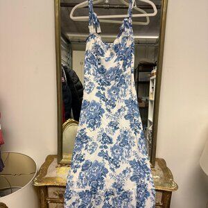 Reformation Floral Print Long Dress